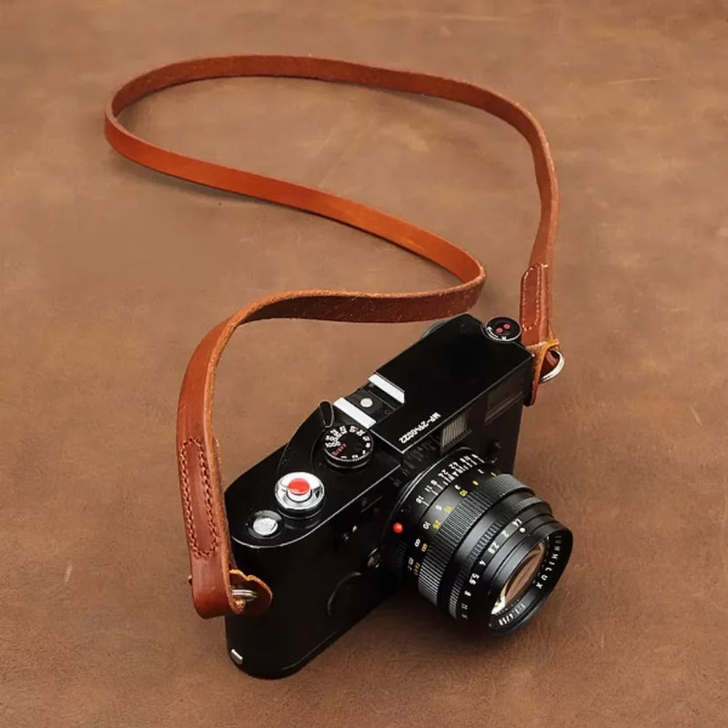 Handmade Genuine Leather Camera Strap Shoulder Sling Belt for Sony, Nikon, Leica, Fujifilm