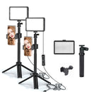 BAODELI LED Light Panel – 5600K Lighting Kit with Tripod & RGB Filters for Photography & Streaming