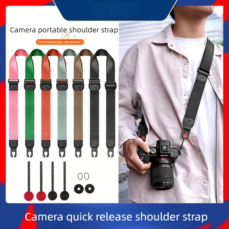 Multifunctional Camera Shoulder Strap Quick Release Belt For DSLR and Mirrorless Cameras