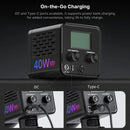 40W RGB Video Light with 20 FX, Mini Bowens Mount, 2500–6500K, Type-C Charging, 3400mAh Battery