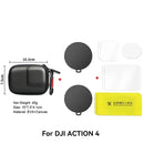 Silicone Lens Dust Cover with Tempered Film for DJI Osmo Action 4/5 Pro – Anti-Slip Protection