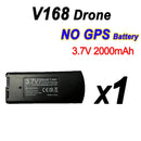 V168 GPS Drone Battery 7.4V 3000mAh and 3.7V 2000mAh Spare Parts Accessories