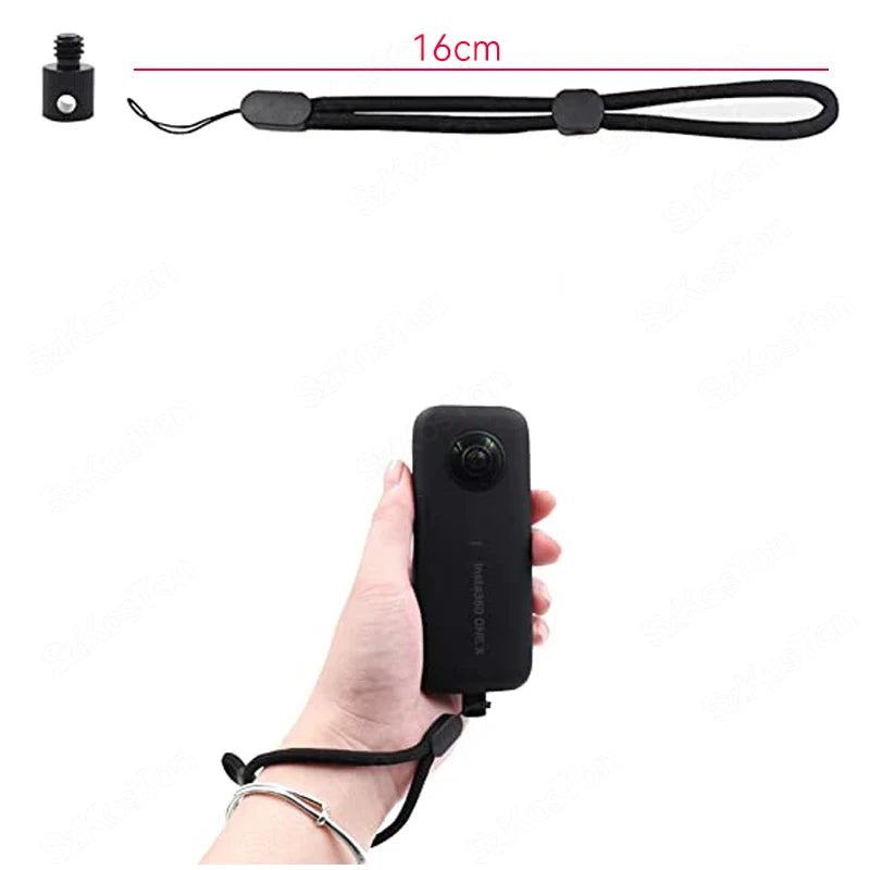 Wrist Hand Strap Mount for Insta360 X2 X3 X4 GO Pro 13 – Anti-Slip Camera Clip Lanyard