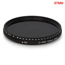 Adjustable ND Filter ND2 to ND400 Variable Neutral Density Filter for DSLR Camera Lens