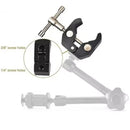 Adjustable Magic Arm 7/11" with Super Clamp for DSLR Monitor LED Light Flash LCD Mount