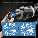 Bowens Mount Snoot Optical Spotlight Lens Kit with 35 Gobos for Photo Studio Lighting