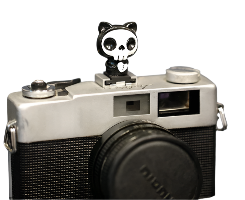 Cartoon Demon Hot Shoe Cover Dustproof Cap for SLR Cameras – Universal Fit