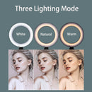 ERIKOLE 6-Inch LED Ring Light with Tripod – Adjustable Bi-Color 3200K-5600K for Photography