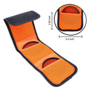 3-Pocket Foldable Camera Lens Filter Pouch Case for 82mm ND UV CPL Filters