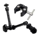Adjustable Magic Arm 7/11" with Super Clamp for DSLR Monitor LED Light Flash LCD Mount