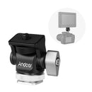 ANDOER Mini Monitor Mount Tripod Head – Cold Shoe Adapter with 1/4" Screw for Camera Accessories
