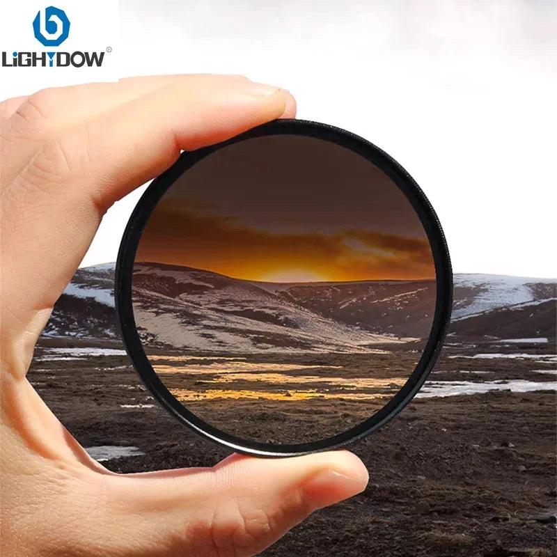 Lightdow GND 0.9 Neutral Density Graduated Gray Filter for Canon, Sony, Nikon – 49mm to 82mm