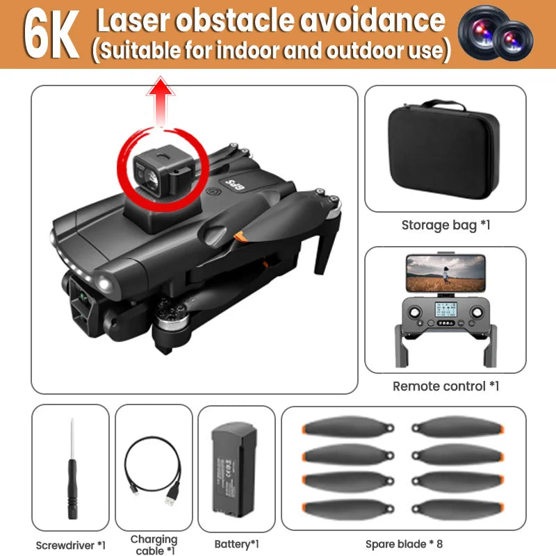 XIAOMI MIJIA V198GPS 8K Drone with Triple-Camera, GPS, Brushless Motor & Obstacle Avoidance