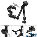 Adjustable Magic Arm 7/11" with Super Clamp for DSLR Monitor LED Light Flash LCD Mount