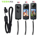 Wrist Hand Strap Mount for Insta360 X2 X3 X4 GO Pro 13 – Anti-Slip Camera Clip Lanyard