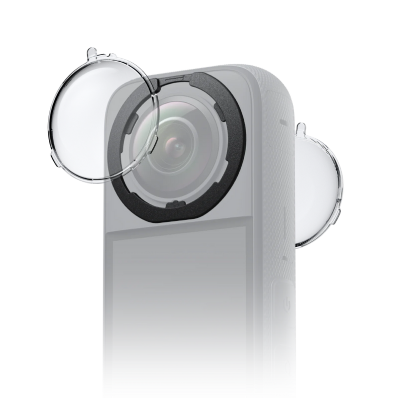 Removable Lens Guards for Insta360 X3 – Standard Protective Lens Covers with Twist-Off Base