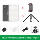 Ulanzi VL120 RGB Video Light 2500K–9000K Dimmable LED Camera Fill Light with 20 Lighting Effects