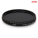 Adjustable ND Filter ND2 to ND400 Variable Neutral Density Filter for DSLR Camera Lens