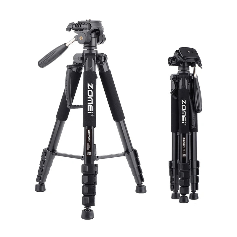 ZOMEI Q188 188cm Professional DSLR Tripod with Phone Holder – Video & Photography Stand