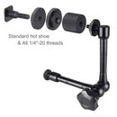 Adjustable Magic Arm 7/11" with Super Clamp for DSLR Monitor LED Light Flash LCD Mount