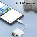 Type-C OTG SD TF Card Reader Adapter High-Speed Data Transfer for Macbook Android