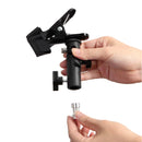 Light Stand Attachment 1/4 to 3/8 Screw Reflector Clamp Clip Holder for Flash & Umbrella