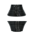 9pcs/18pcs Camera Lens Filter Step Up/Down Adapter Ring Set – 37mm-82mm for DSLR Cameras