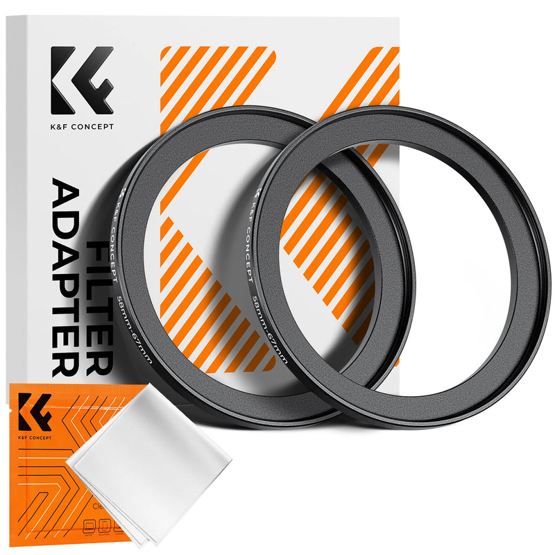 Step Up Rings Diffusion Filter K&F Concept Step-Up Ring – Aviation-Grade Aluminum Filter Adapter Ring