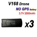 V168 GPS Drone Battery 7.4V 3000mAh and 3.7V 2000mAh Spare Parts Accessories