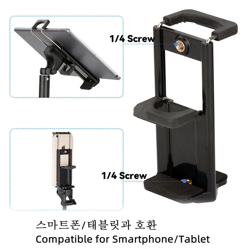 SZKOSTON Tablet Stand Bracket with Ring Light Ball Head & Tripod Adapter – Photography Accessory