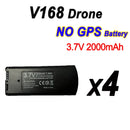 V168 GPS Drone Battery 7.4V 3000mAh and 3.7V 2000mAh Spare Parts Accessories