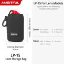 AMBITFUL Camera Lens Bag – Drawstring Protective Case with Hook,for Canon, Sony, Nikon DSLR Lenses